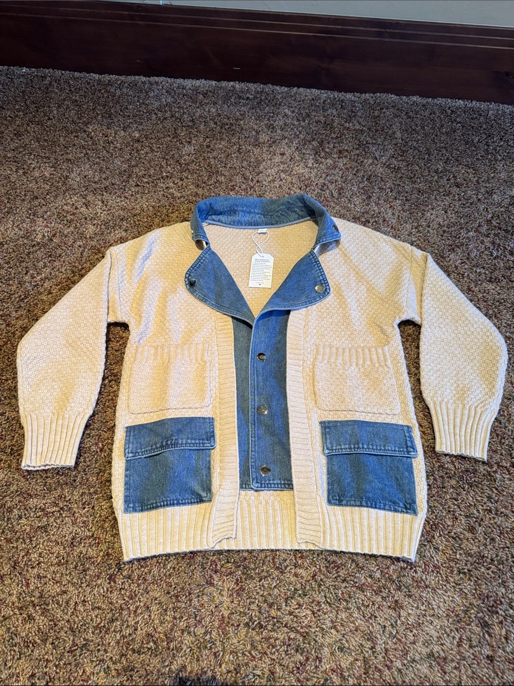 Denim sweater